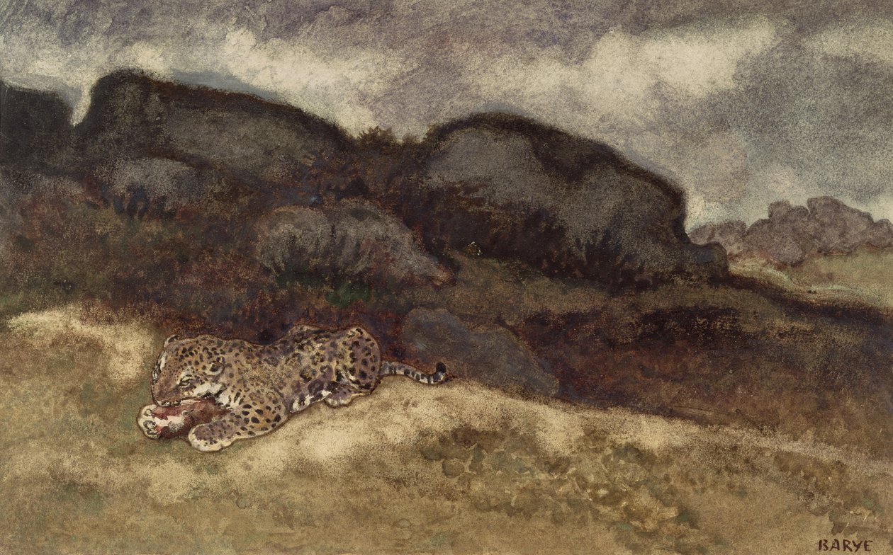 Jaguar dévorant sa proie - Antoine Louis Barye