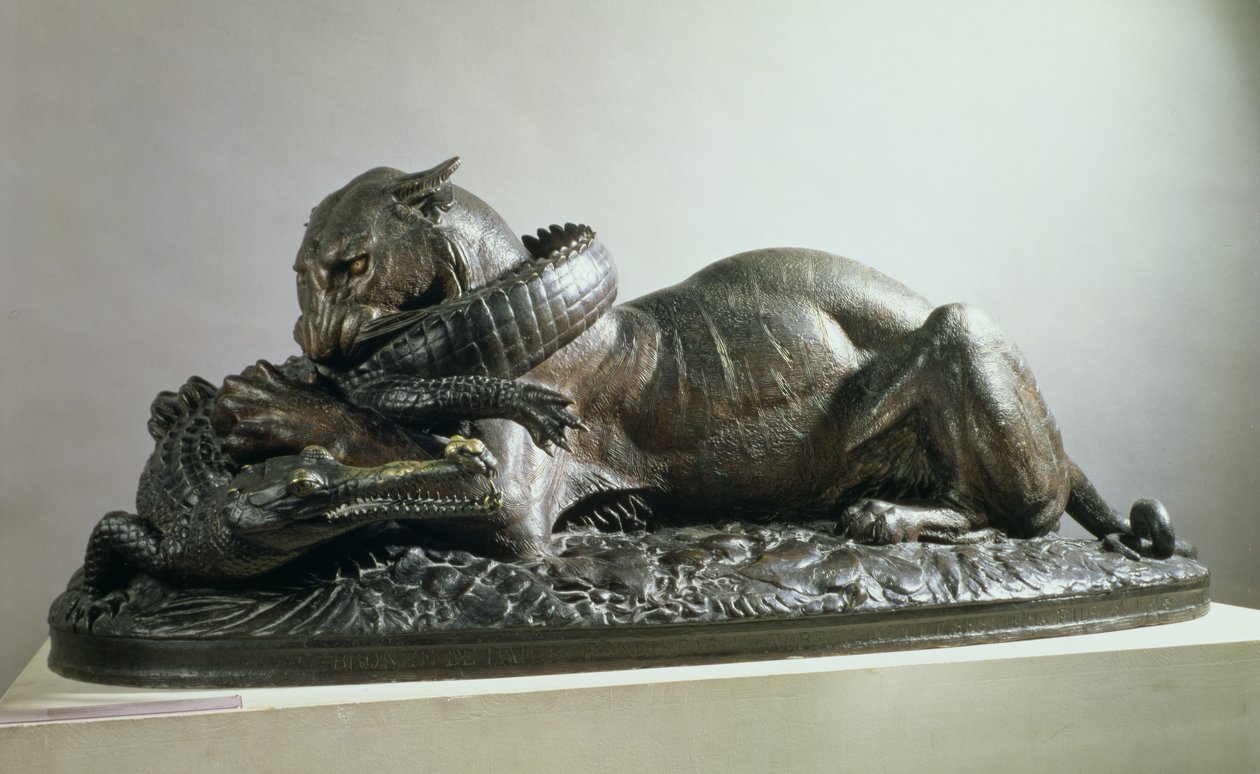 Tigre dévorant un alligator, 1832 - Antoine Louis Barye
