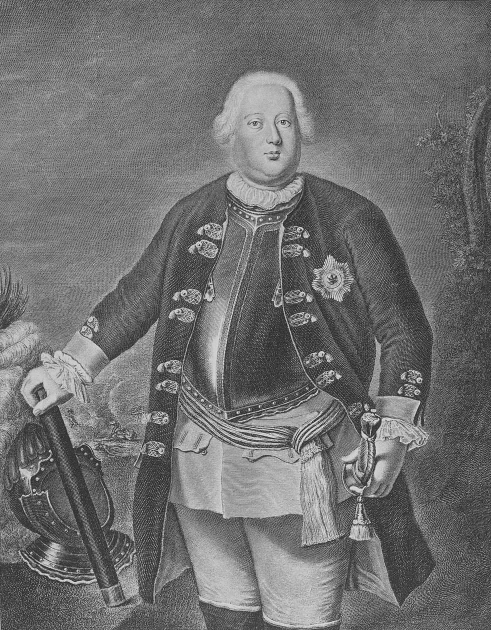 Friedrich Wilhelm I, Roi de Prusse - Antoine Pesne