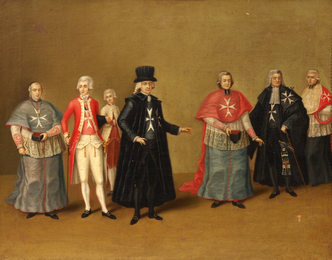 Officiers des Chevaliers de Malte - Antoine de Favray