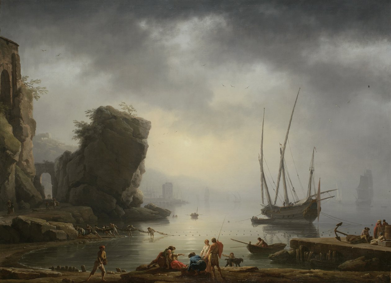 Scène côtière méditerranéenne, 1746 - Antoine Charles Horace Vernet