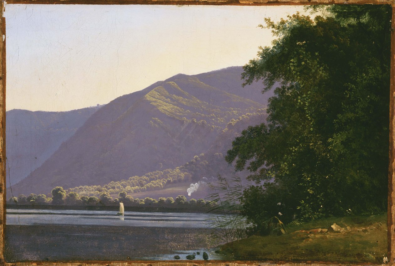 Vue du lac de Nemi - Antoine Fèlix Boisselier