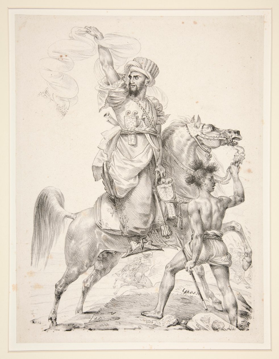 Chef des Mamelouks à Cheval - Antoine Jean Gros