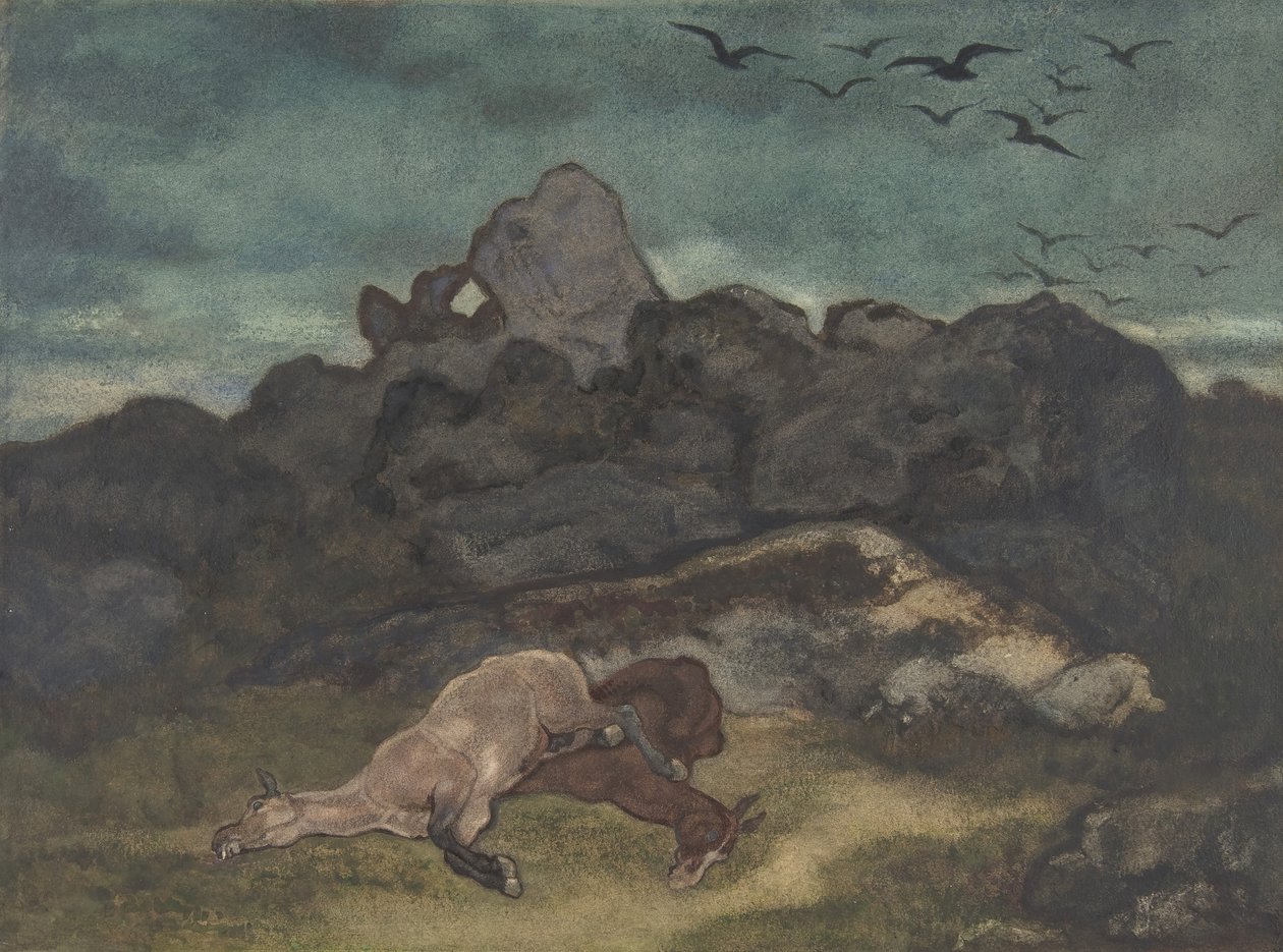 Chevaux morts, 1810-75 - Antoine Louis Barye