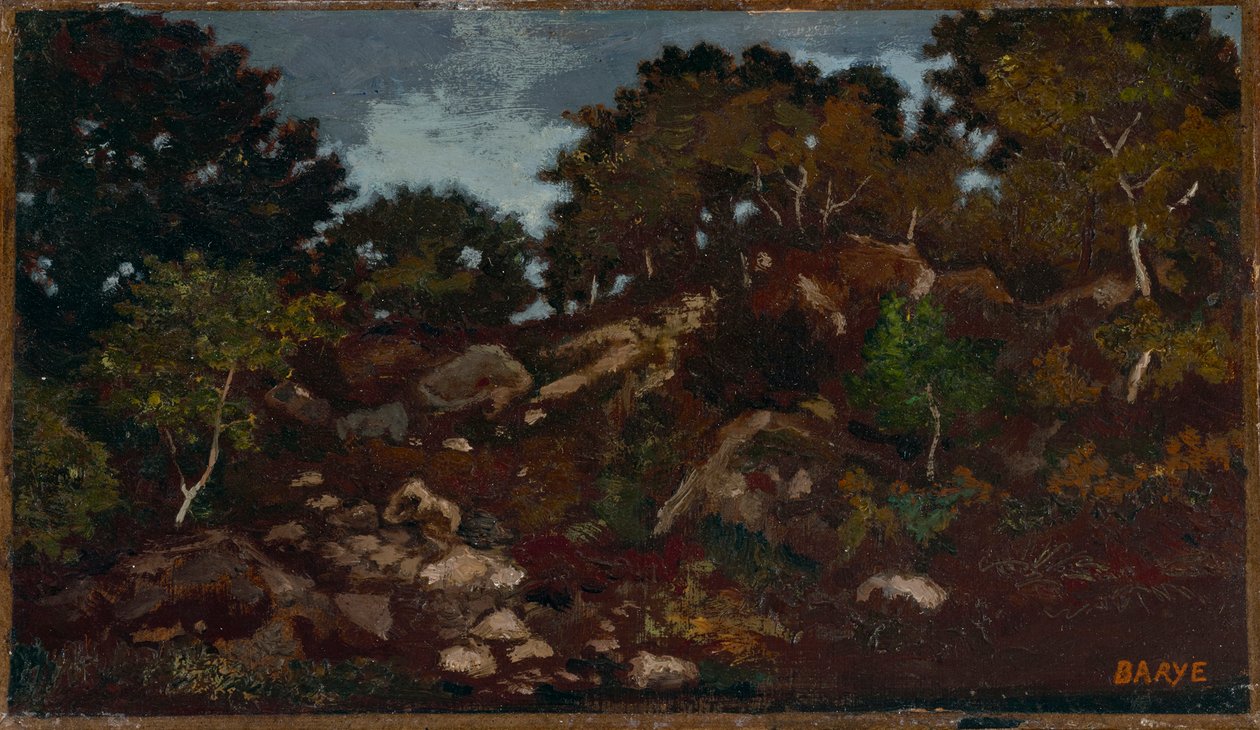 Rochers dans la forêt de Fontainebleau - Antoine Louis Barye