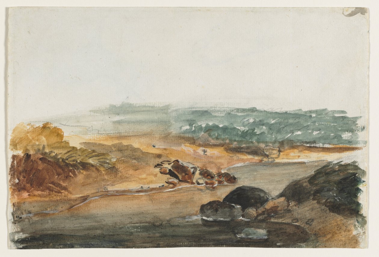 Paysage (recto) - Antoine Louis Barye