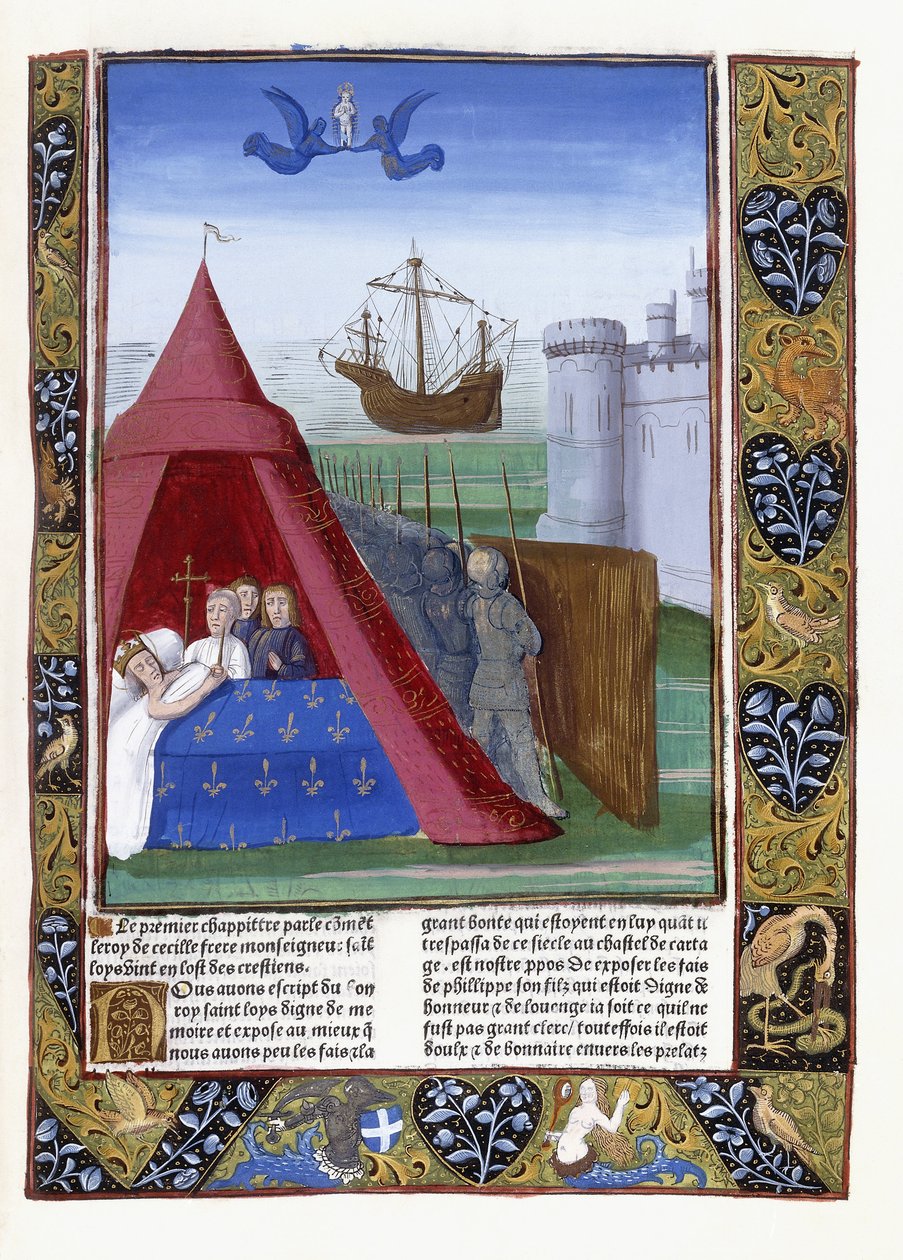 Mort de Saint Louis à Carthage, 1493 - Antoine Verard