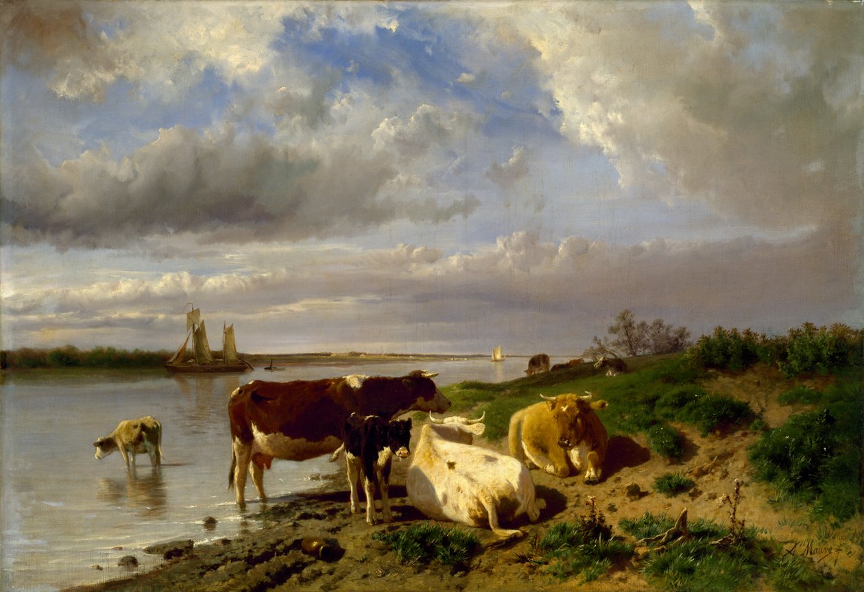 Paysage avec du bétail - Anton Mauve