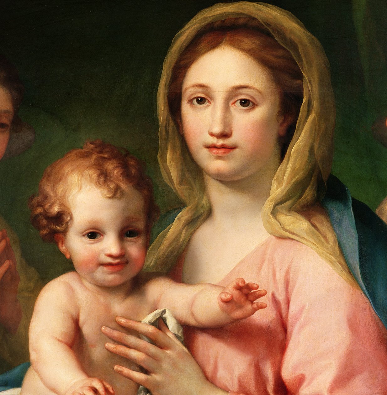 Madone et Enfant avec deux anges (détail) - Anton Raphael Mengs