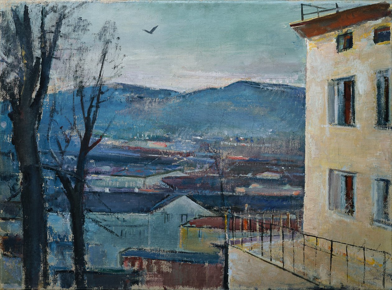 Paysage du soir à Salzbourg - Anton Faistauer