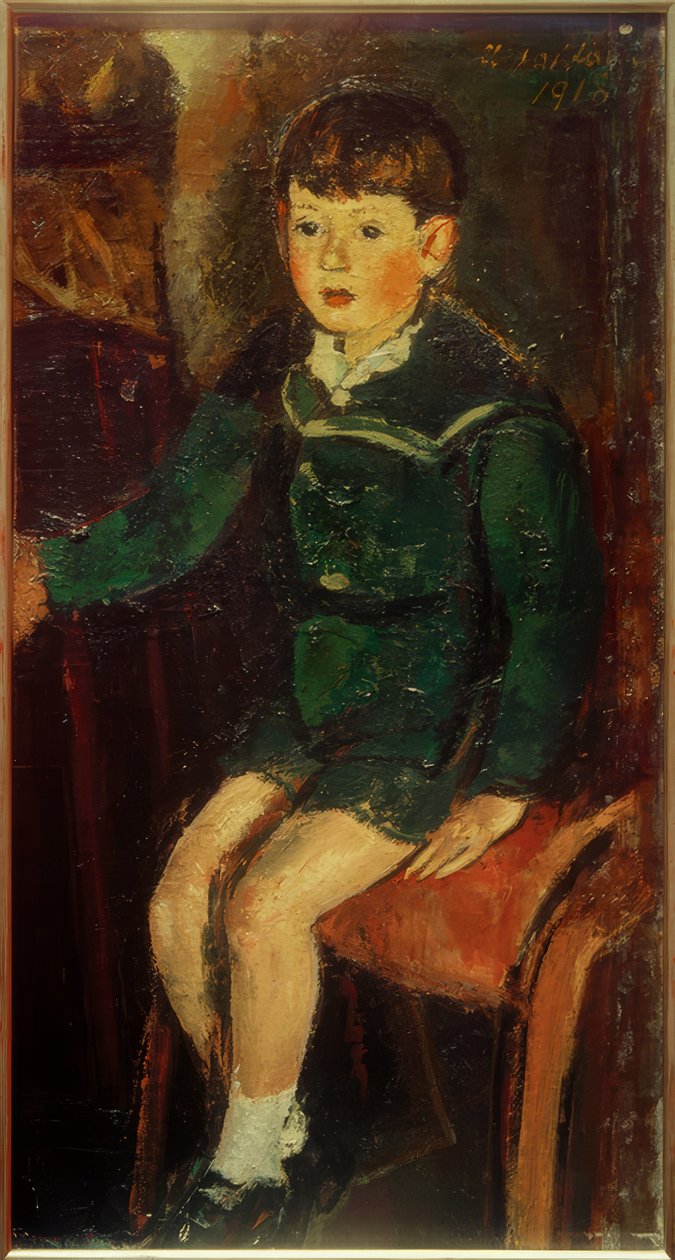 Fils Peter (assis) - Anton Faistauer