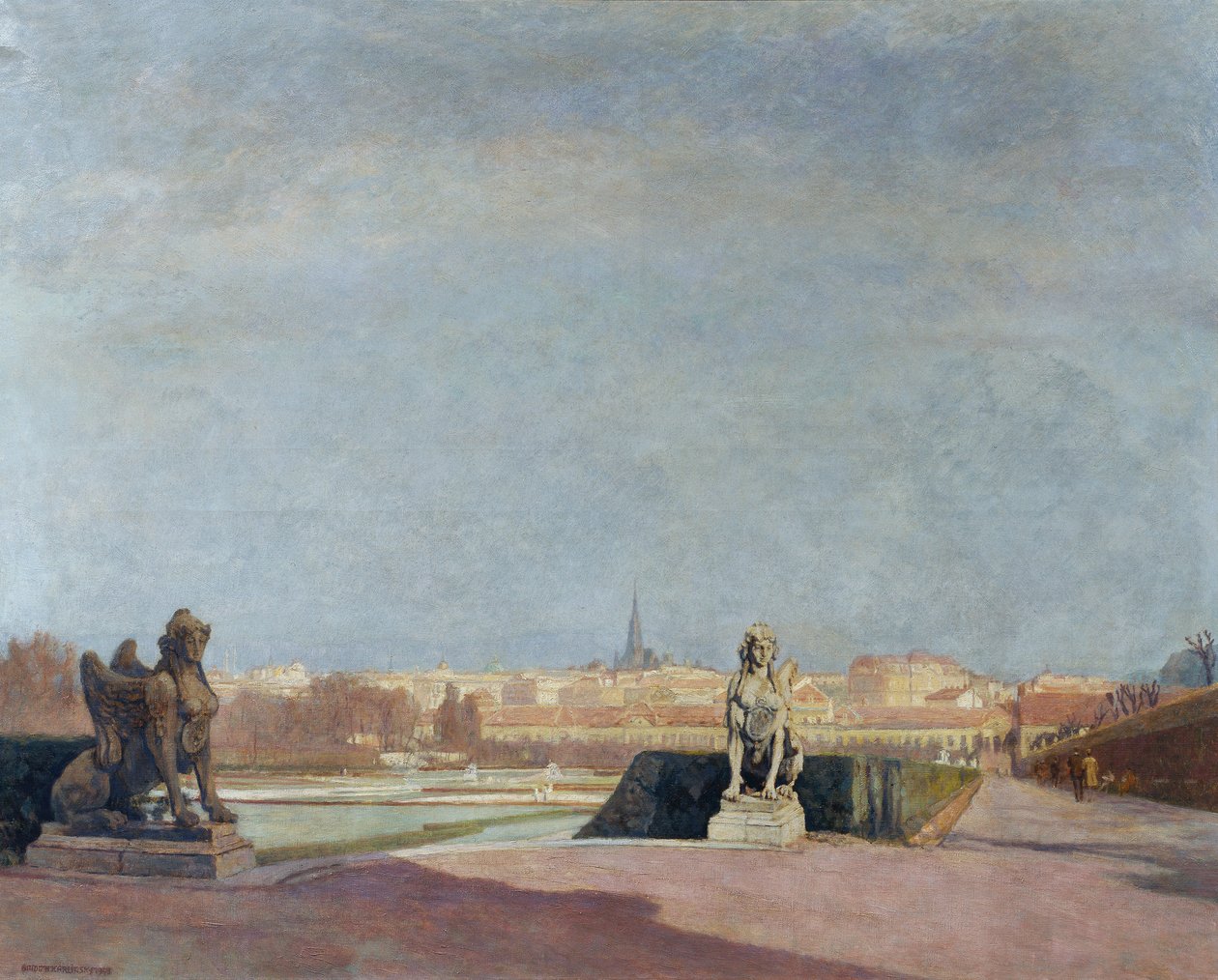 Vue du Belvédère sur Vienne - Anton Hans Karlinsky