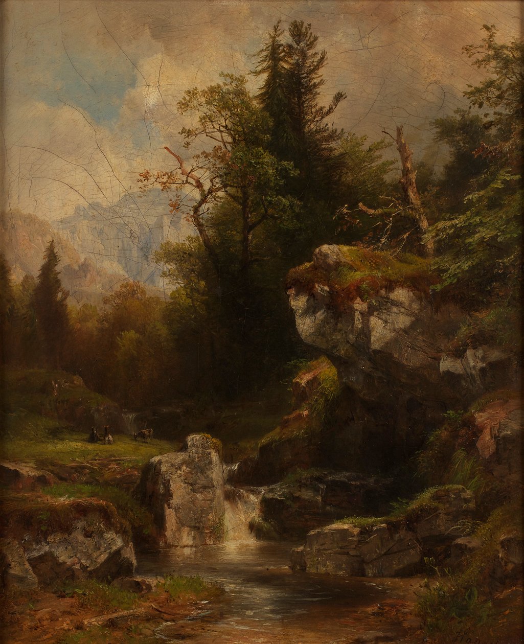 Paysage dans le Salzkammergut - Anton Hansch