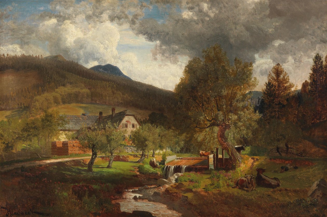 Scène du Prein près de Reichenau - Anton Hlavacek