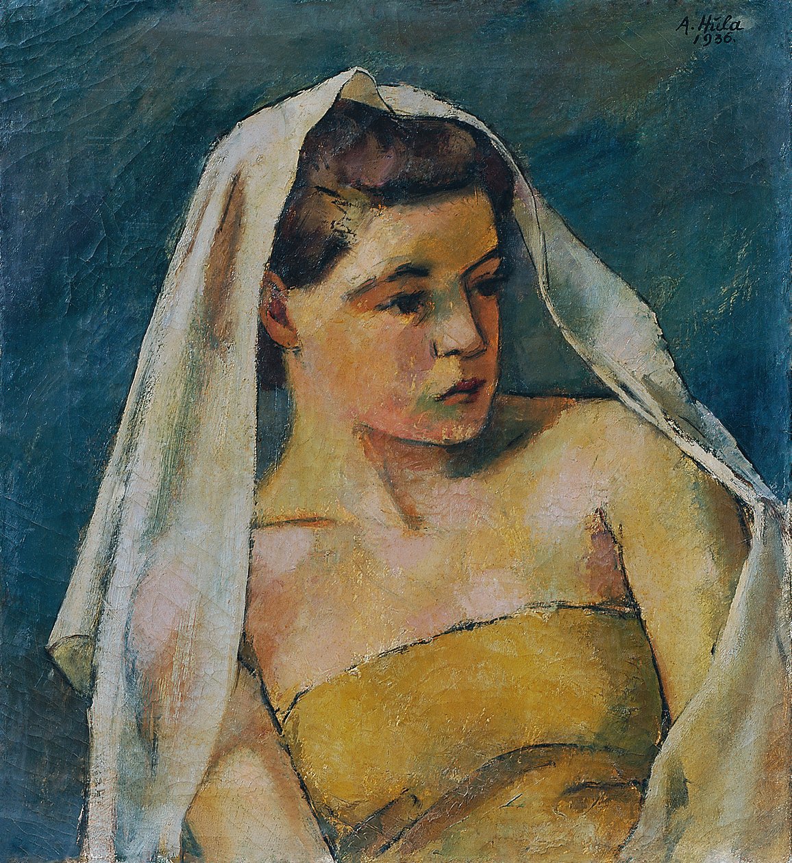 Jeune femme avec voile - Anton Hula