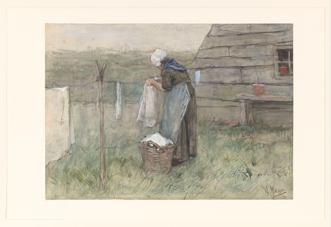 Femme près d
