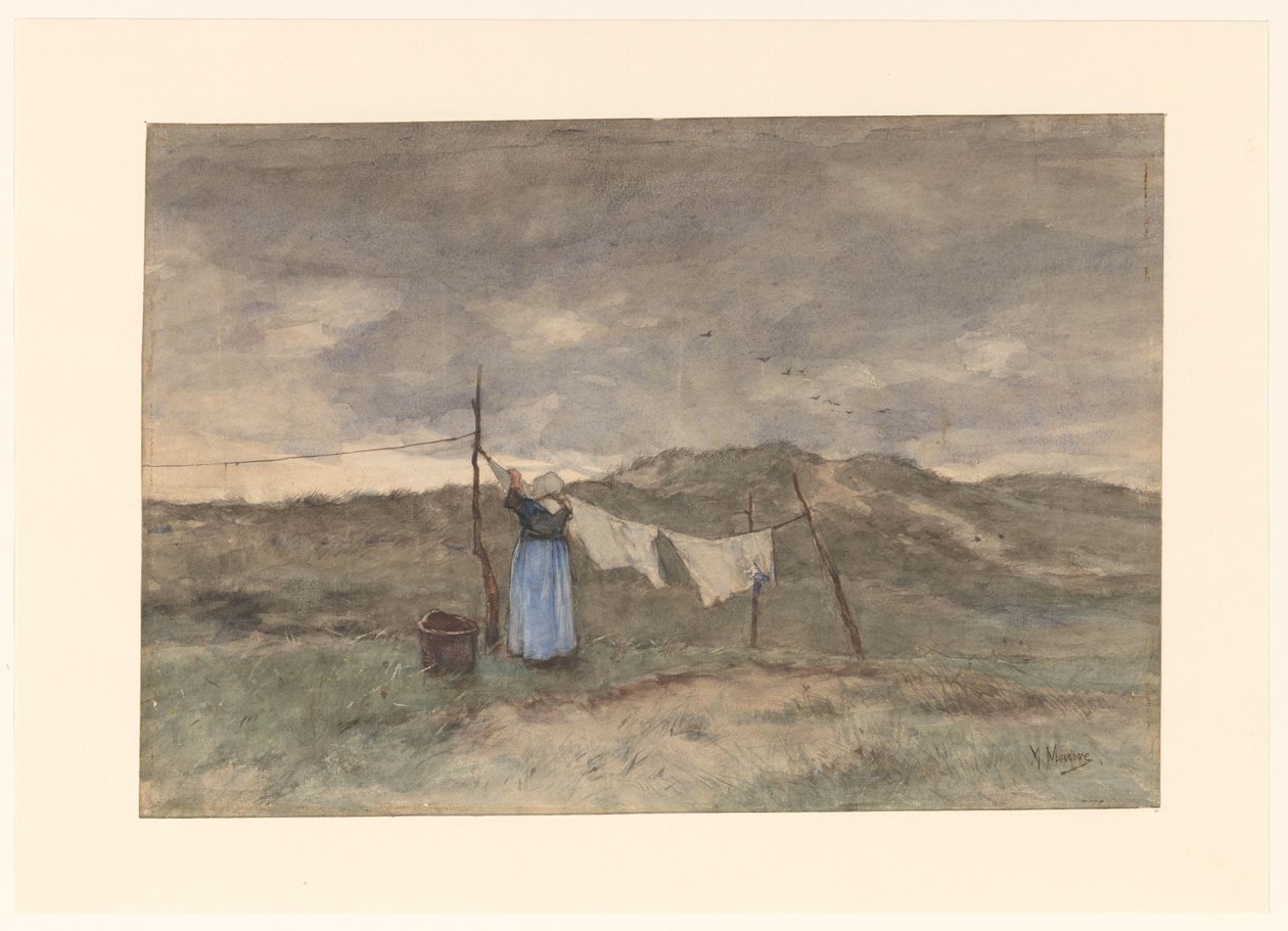 Femme près d