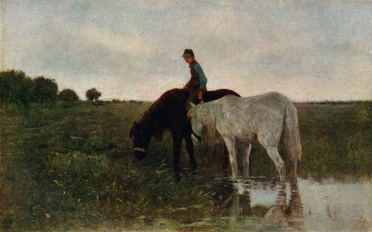 Abreuvement des chevaux, 1871, 1913 - Anton Mauve