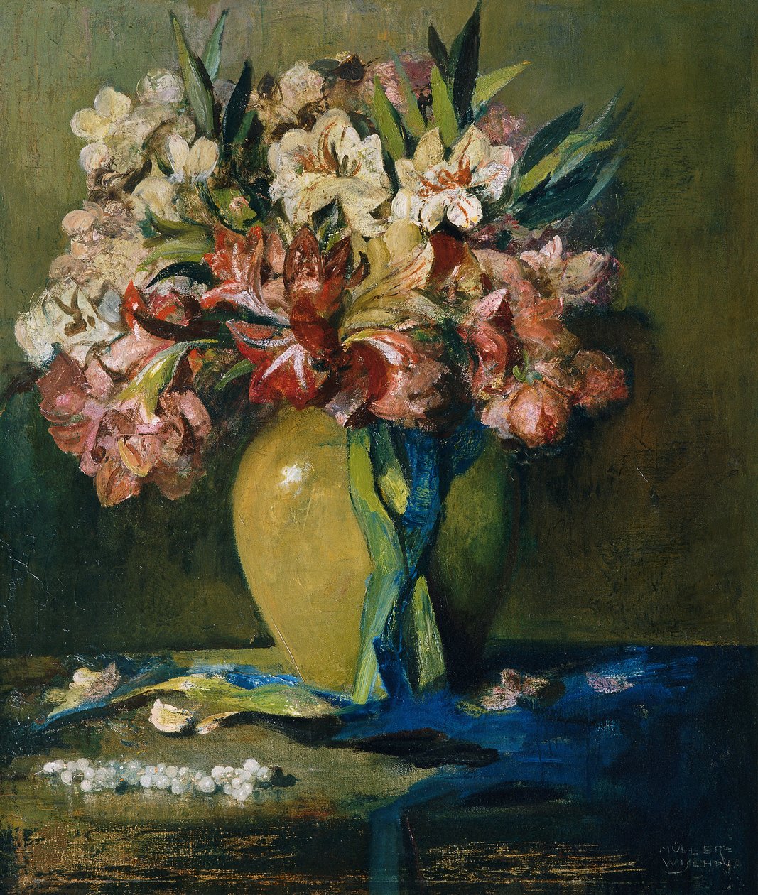 Bouquet de fleurs - Anton Müller Wischin