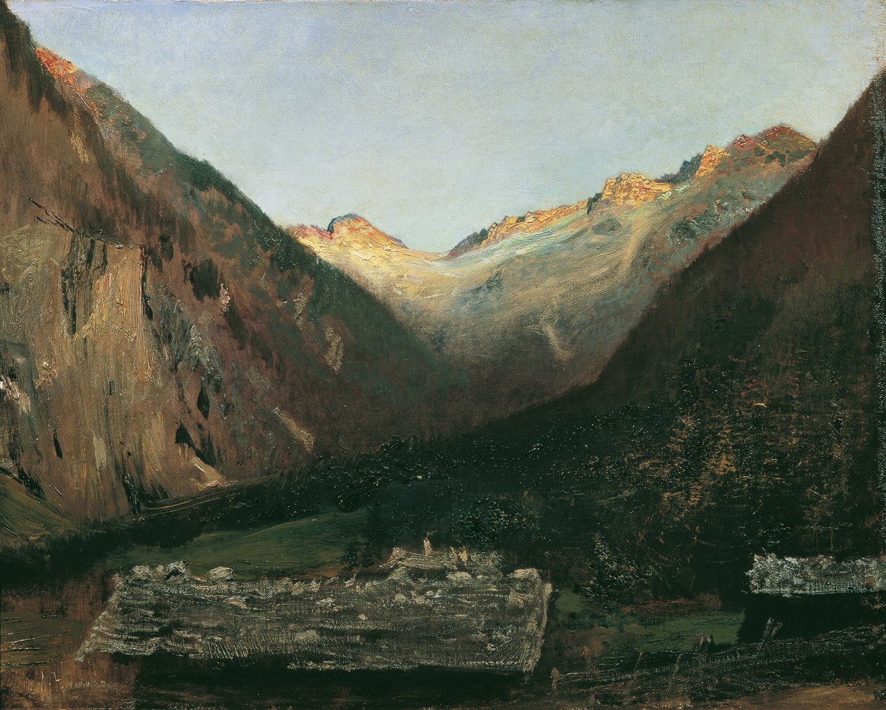 Soirée à Prossau près de Gastein - Anton Romako