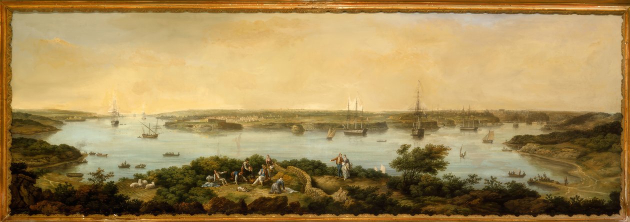 Vue du port de Mahon, Minorque - Anton Schranz