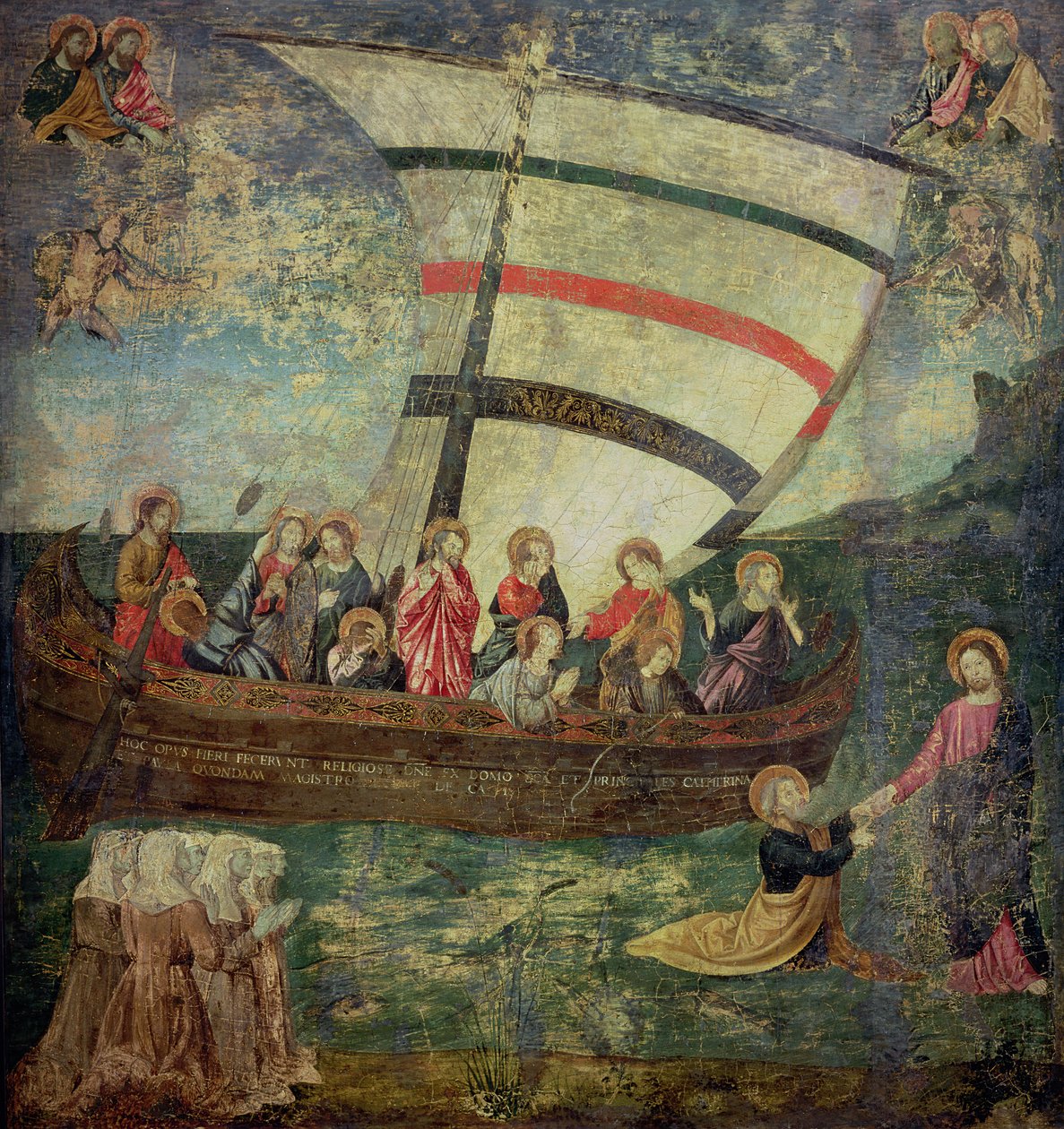 Christ marchant sur l