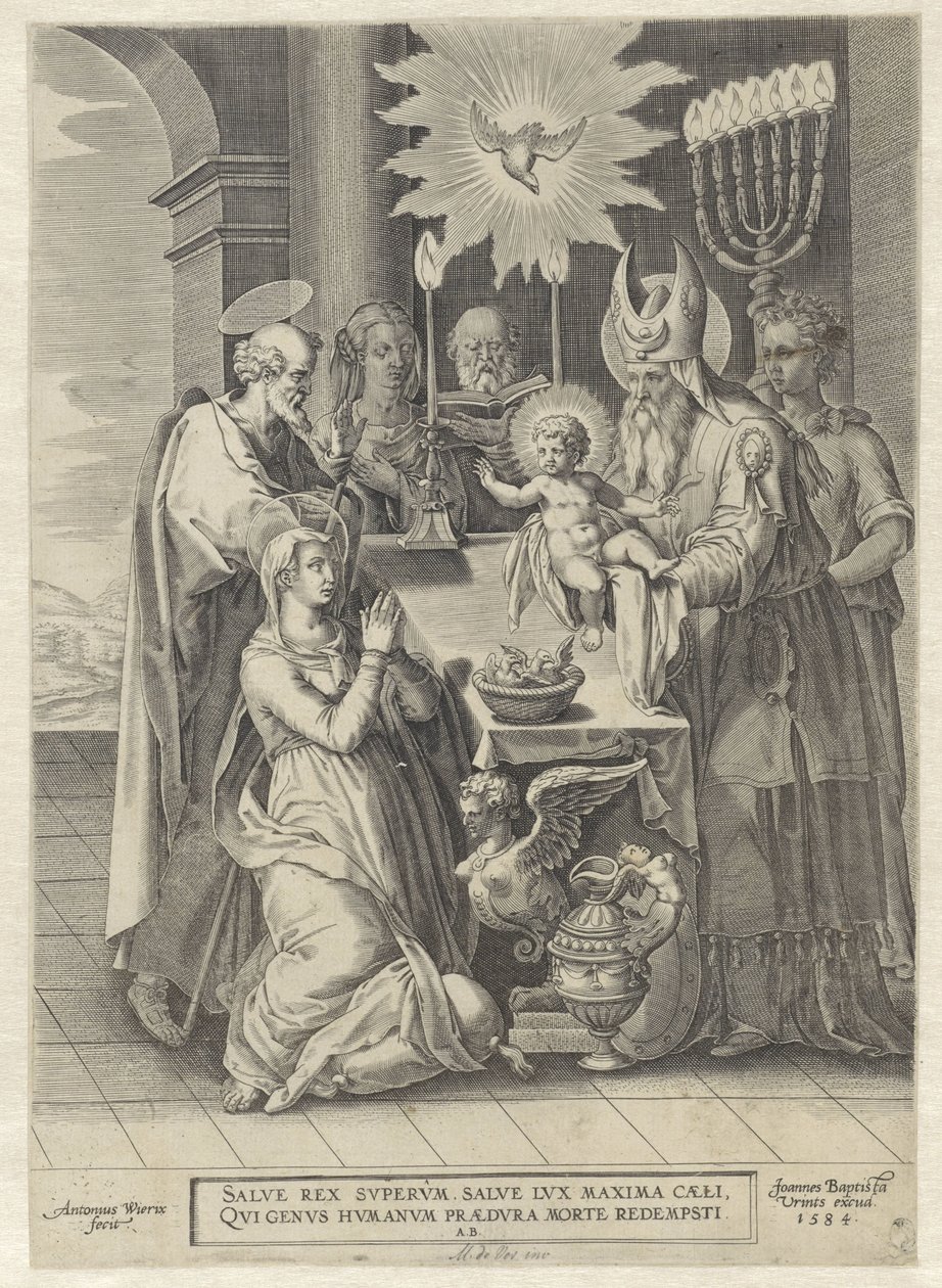 Présentation au temple - Antonie Wierix (II)