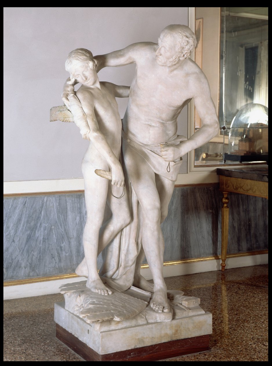 Dédale et Icare (marbre) - Antonio Canova