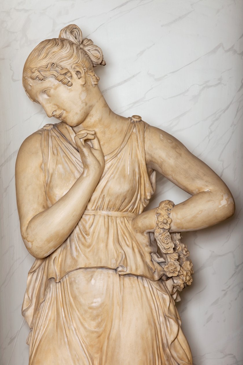 Danseuse avec le doigt sur le menton (plâtre) (détail) - Antonio Canova