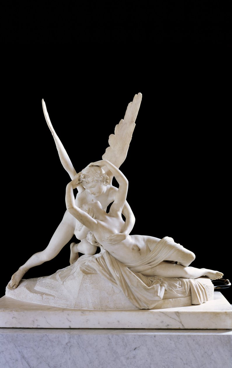 Psyché ranimée par le baiser de Cupidon (1787) (détail) - Antonio Canova