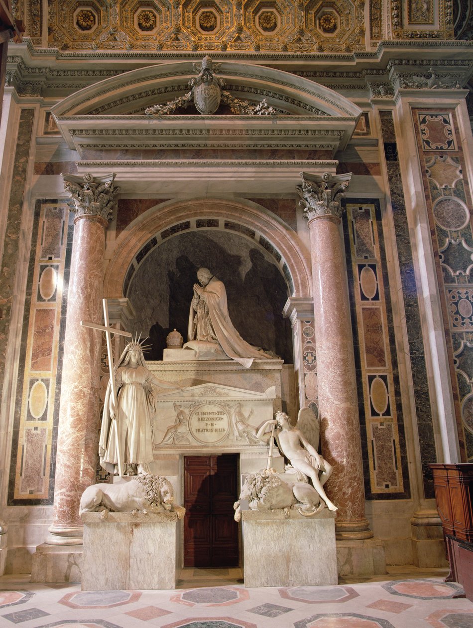 Tombeau du Pape Clément XIII (1693-1769), 1783-92 - Antonio Canova