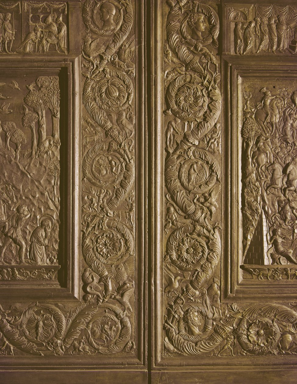 Détail de la porte centrale de la basilique, décorée 1439-45 (bronze) - Antonio Filarete