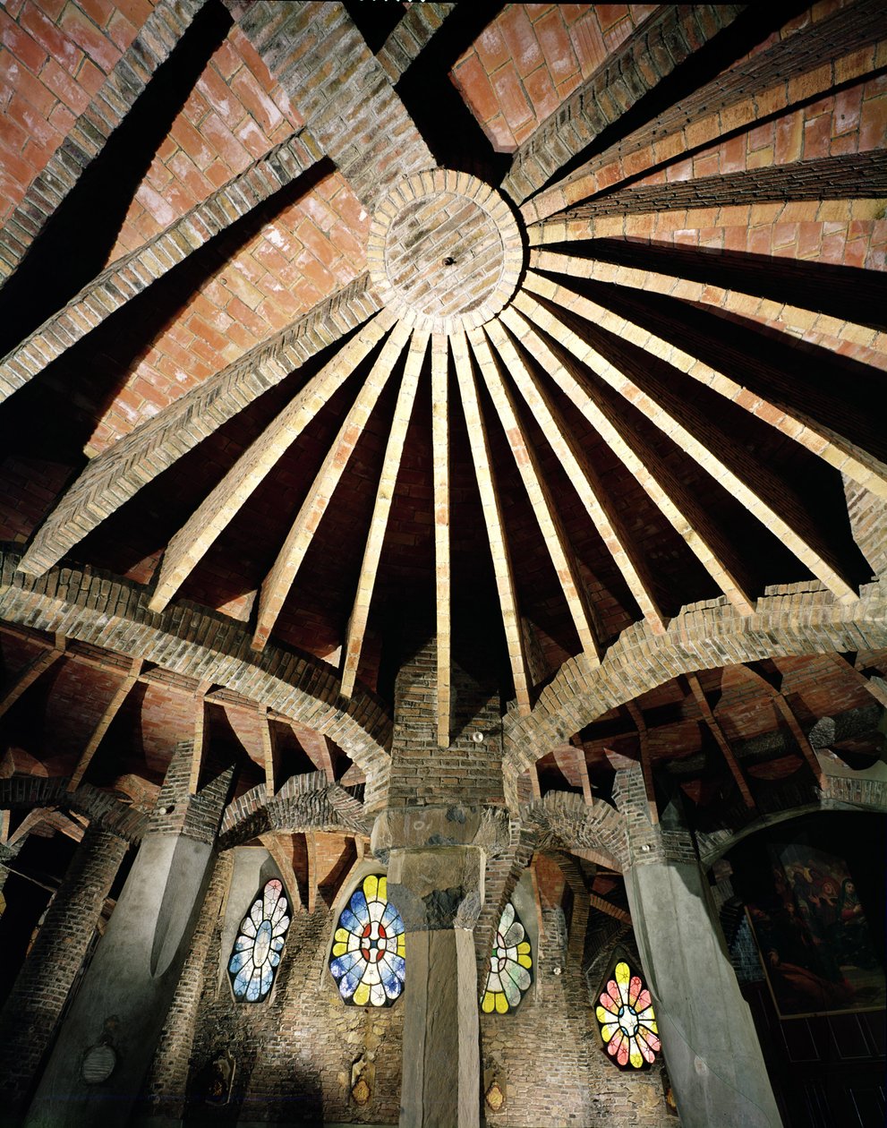 Plafond de la crypte Güell, 1908-15 - Antonio Gaudi
