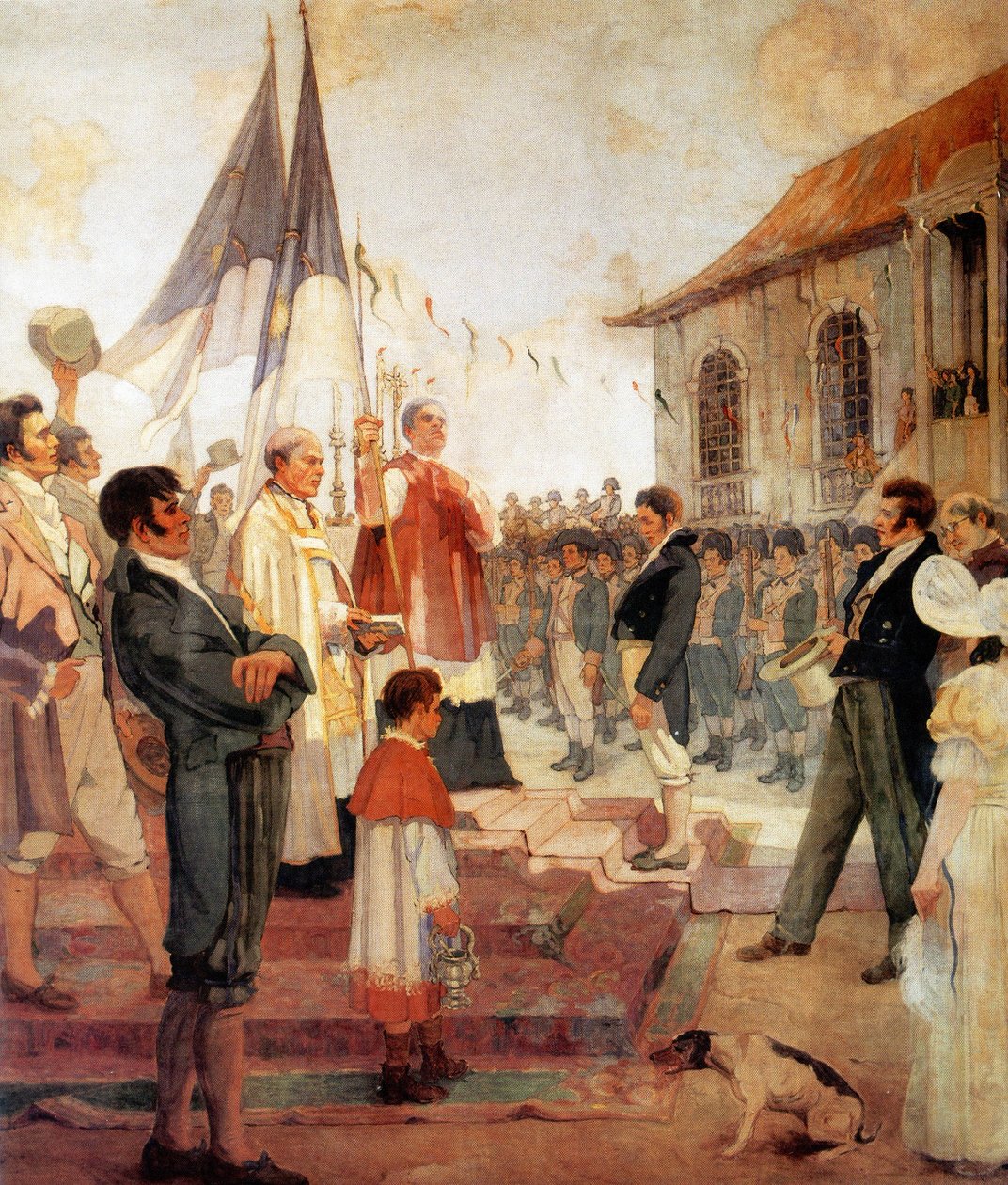 Bénédiction des drapeaux de la Révolution de 1817 - Antonio Parreiras