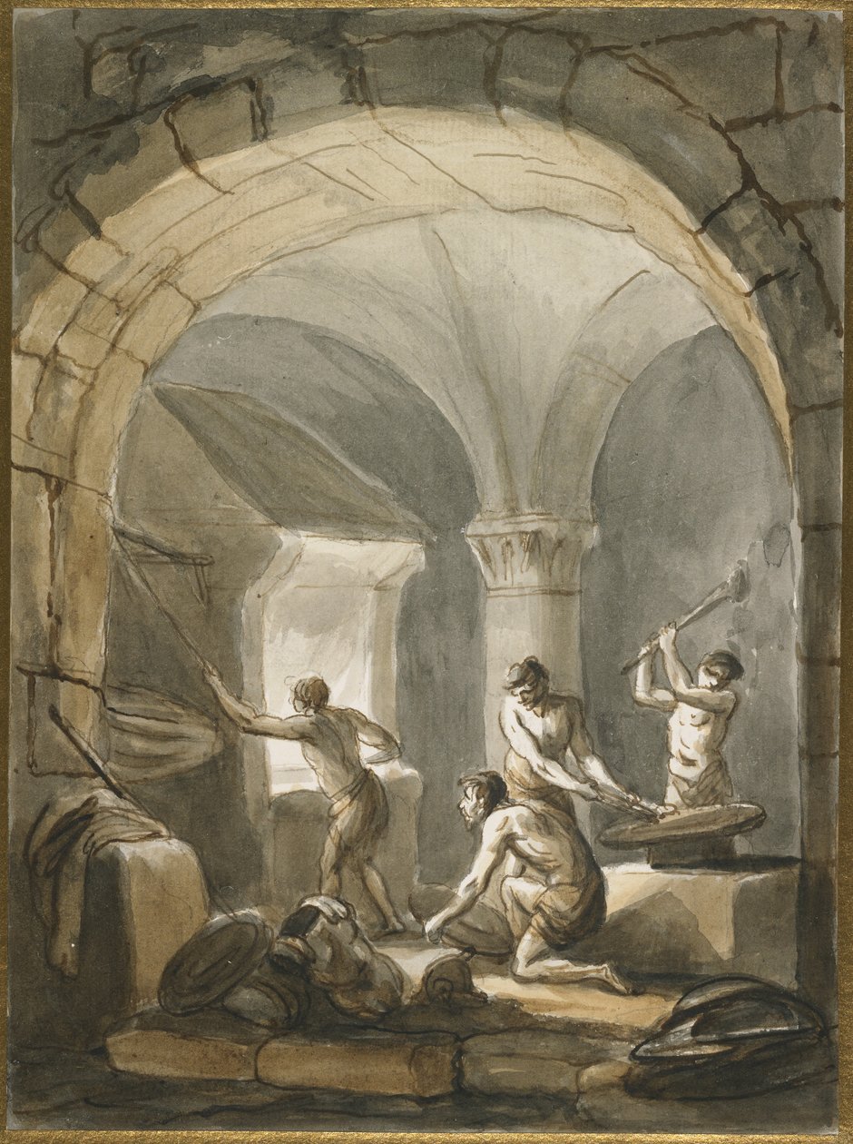Une forge, fin du XVIIIe siècle - Antonio Zucchi