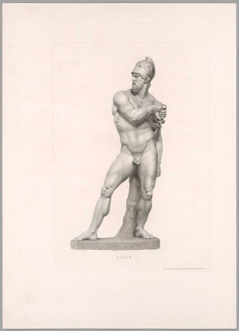 Ajax, vue de face, extrait de l