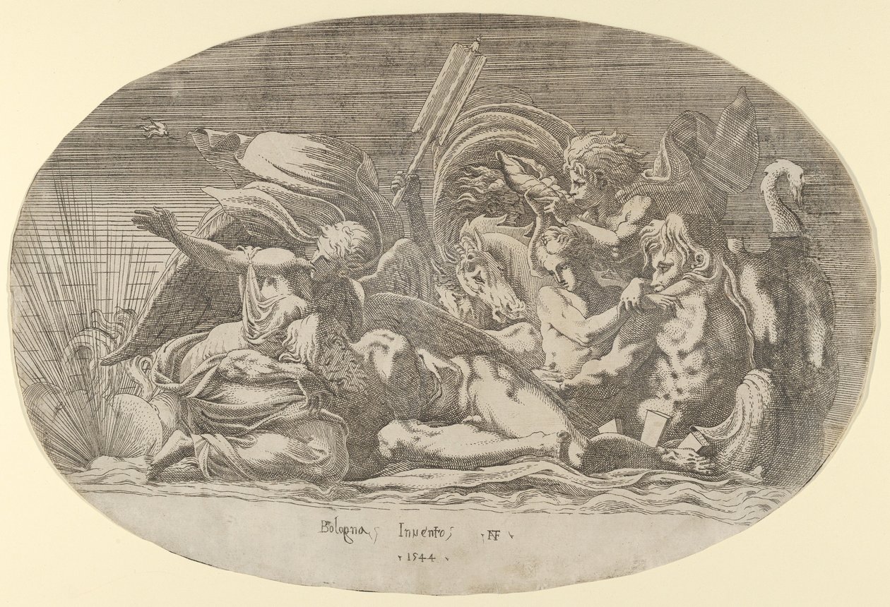 Iris, Neptune et Sommeil, 1544 - Antonio Fantuzzi
