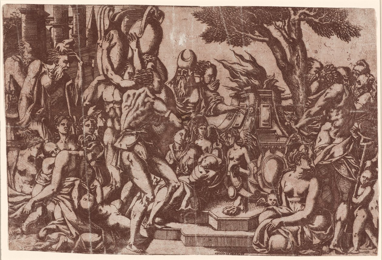 Sacrifice à Priape - Antonio Fantuzzi after Rosso Fiorentino