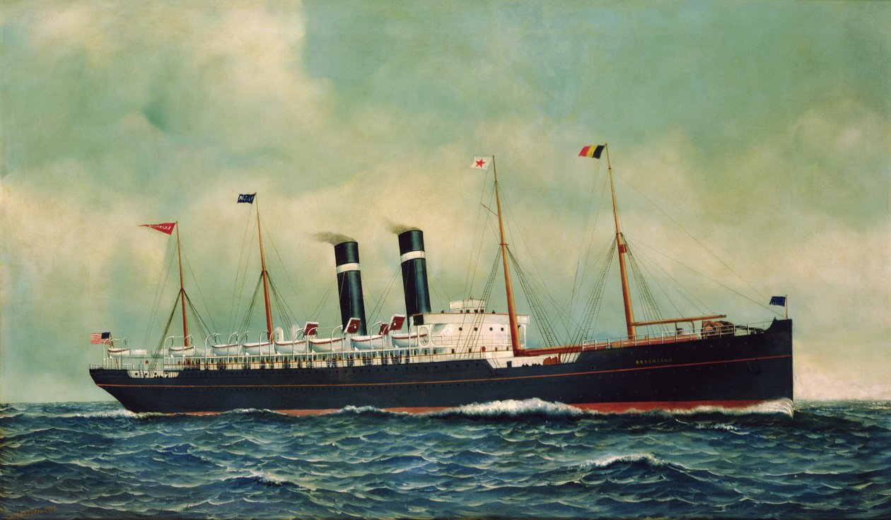 Bateau à vapeur Kroonland - Antonio Jacobsen