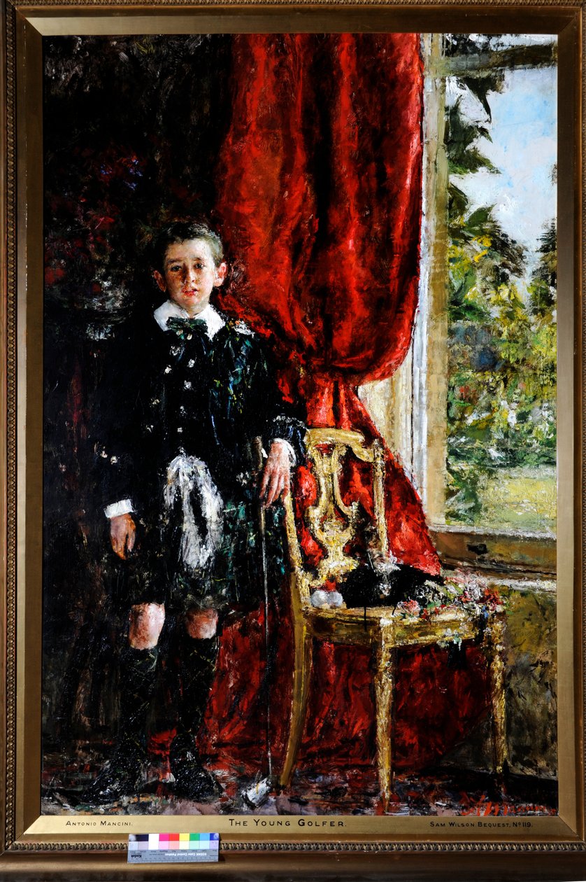 Le jeune golfeur - Antonio Mancini