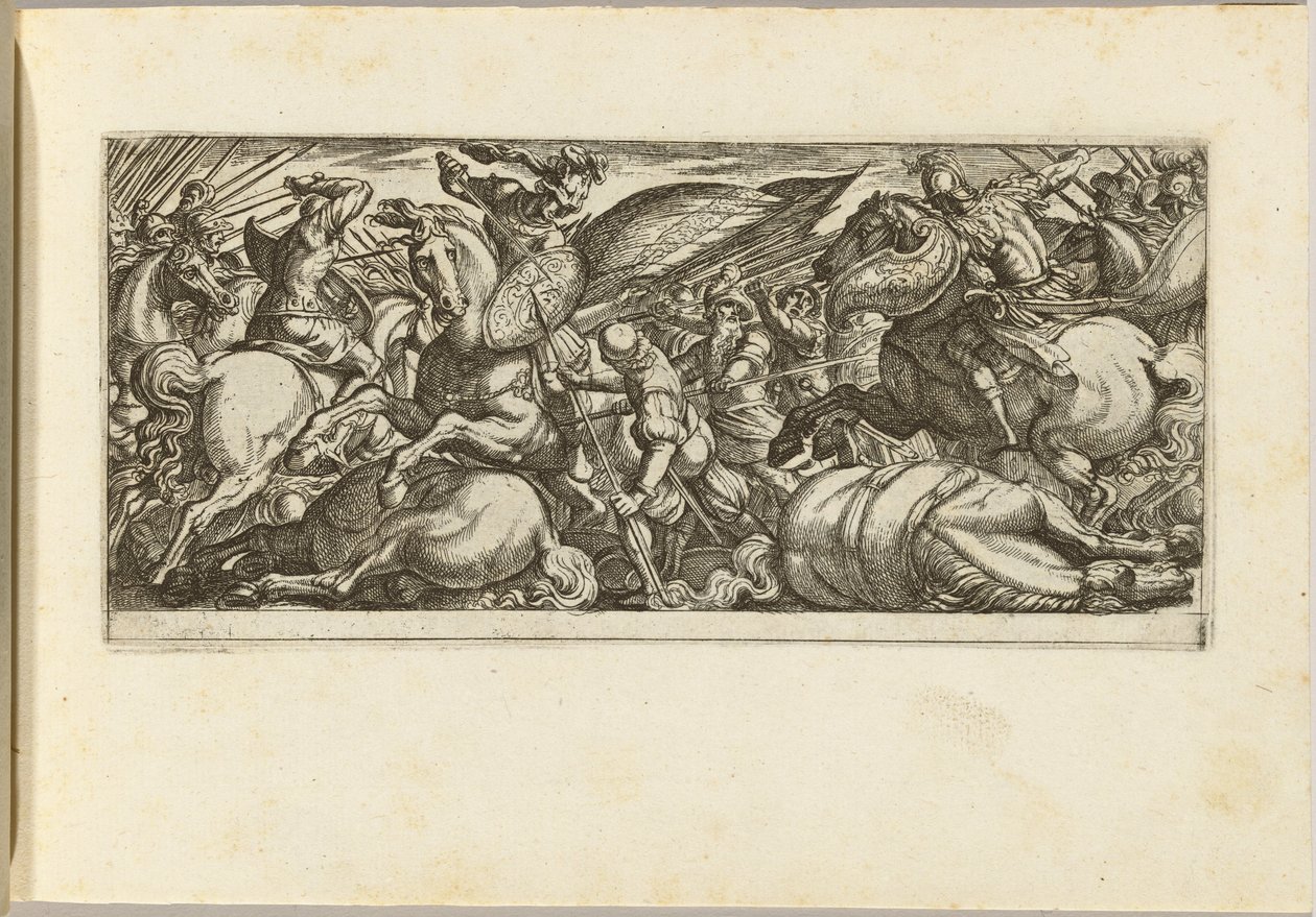 Bataille entre cavalerie et infanterie - Antonio Tempesta