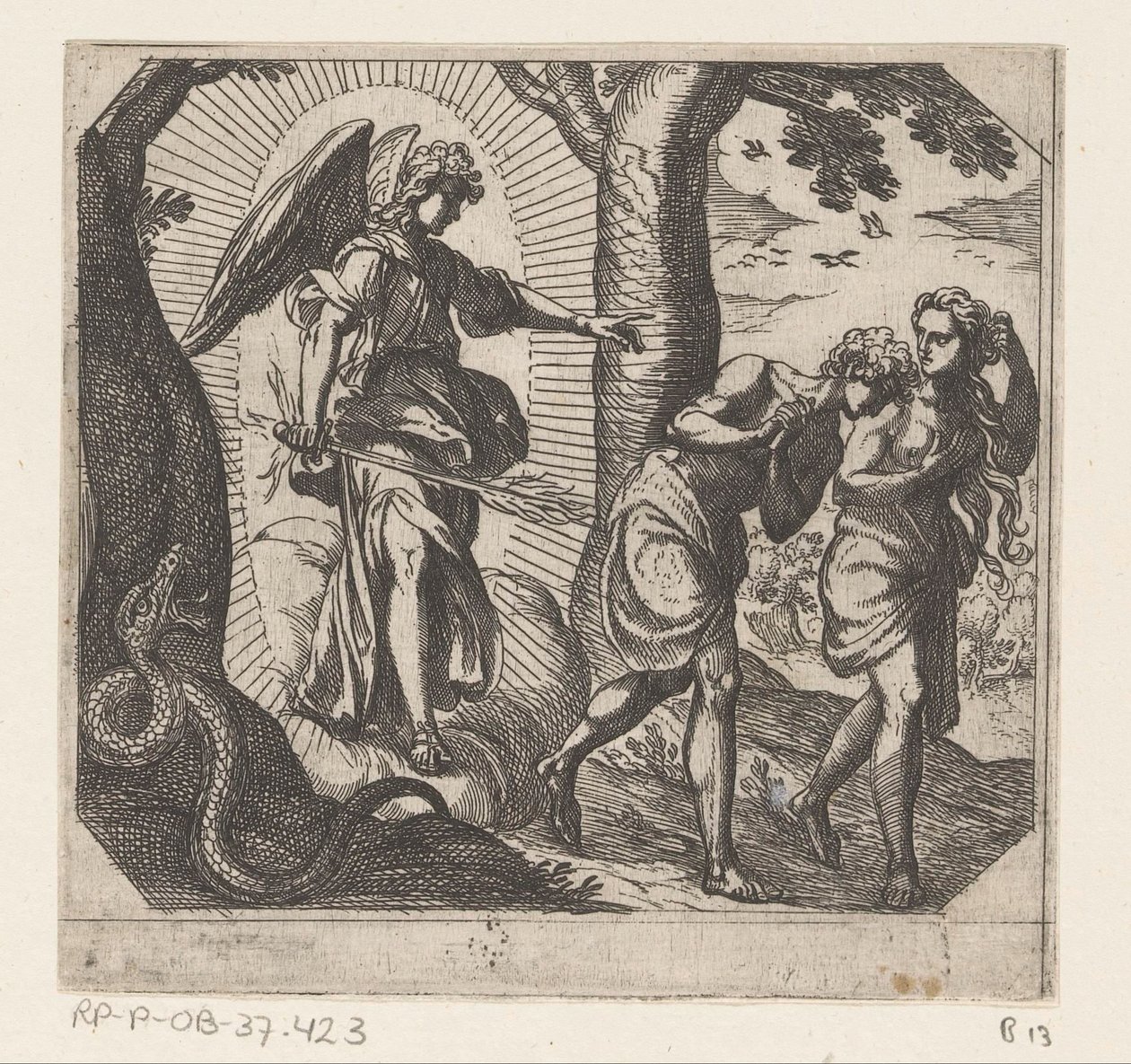 Expulsion du Paradis - Antonio Tempesta