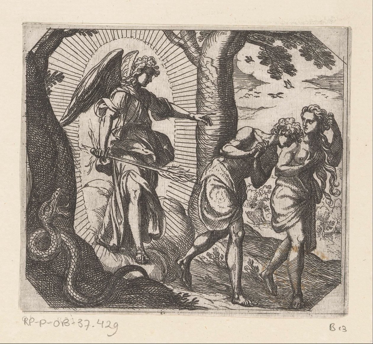 Expulsion du Paradis - Antonio Tempesta