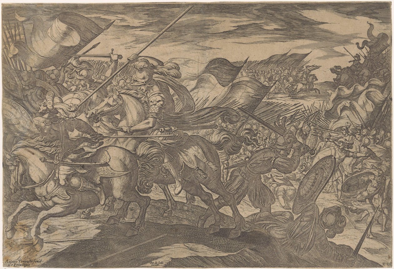 Soldats en combat - Antonio Tempesta