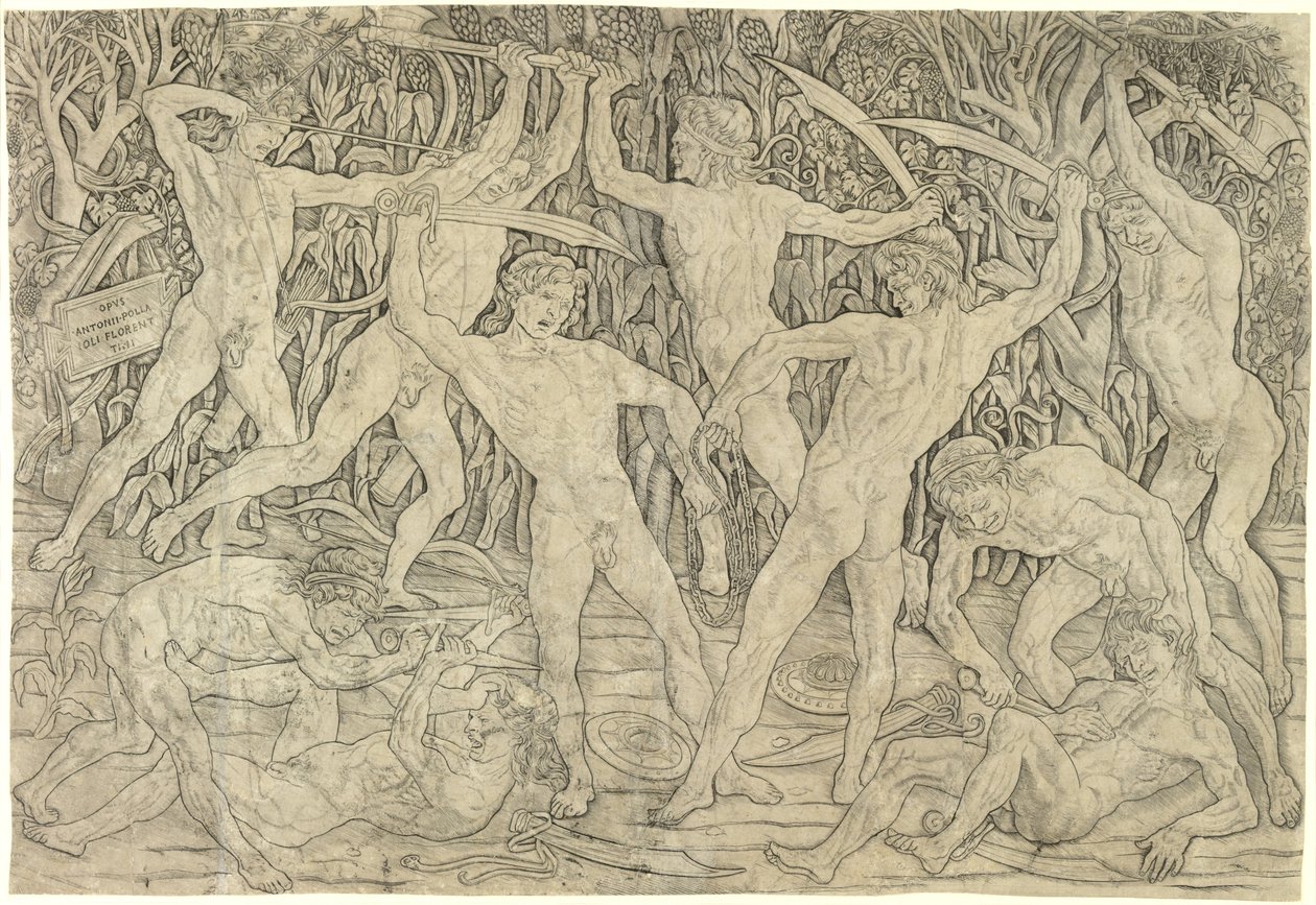 Bataille des nus - Antonio del Pollaiolo