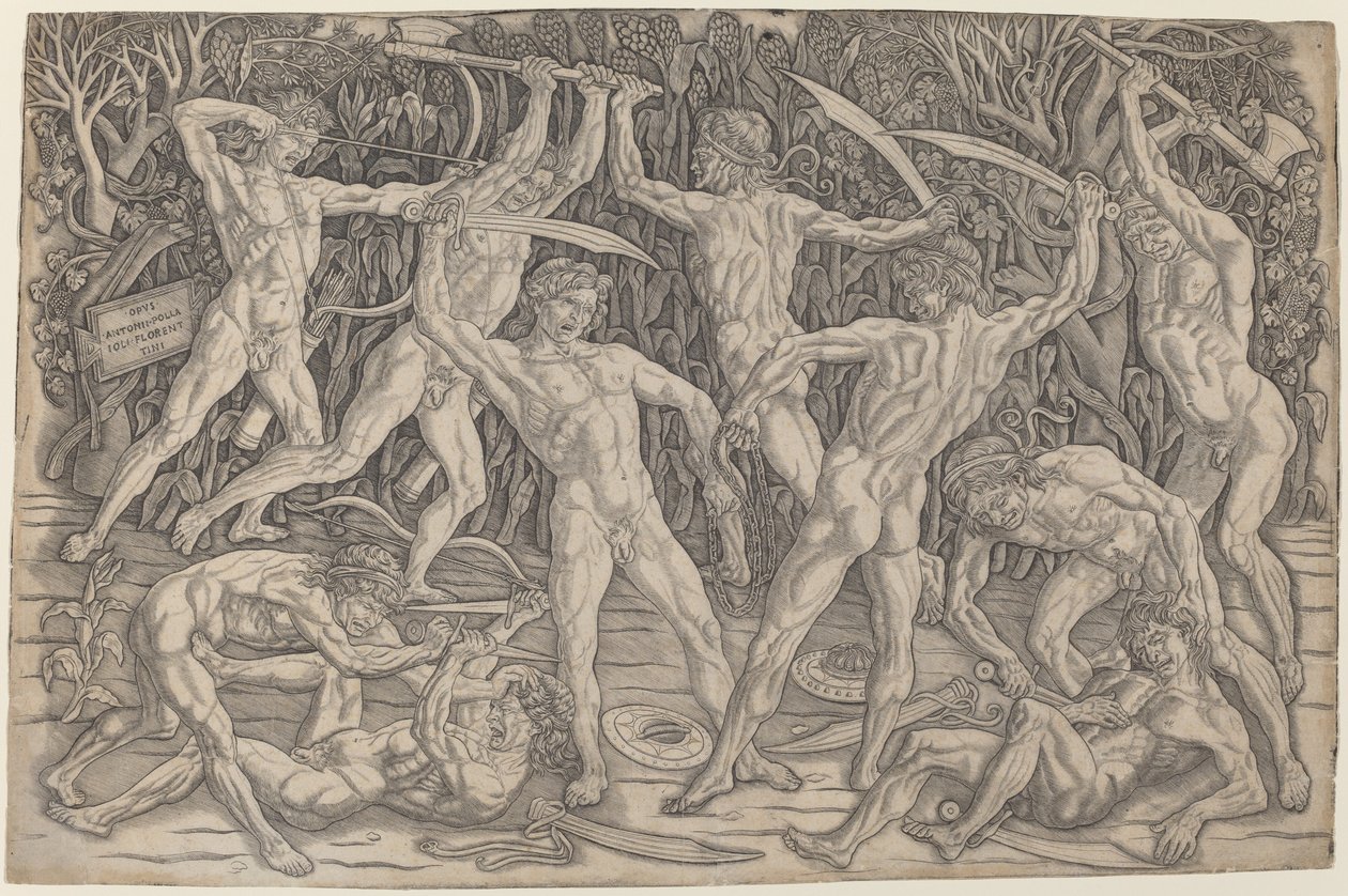 Bataille des Nus - Antonio Pollaiuolo