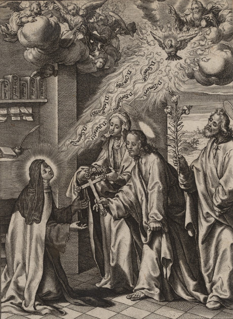 La Vision de Sainte Thérèse - Antonius Wierix
