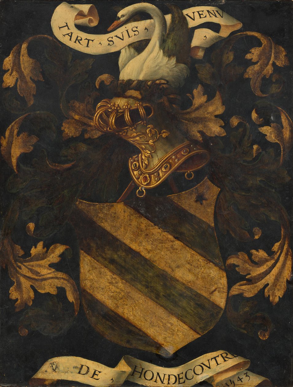 Armoiries crêtées [verso], 1543 - Antwerp 16th Century
