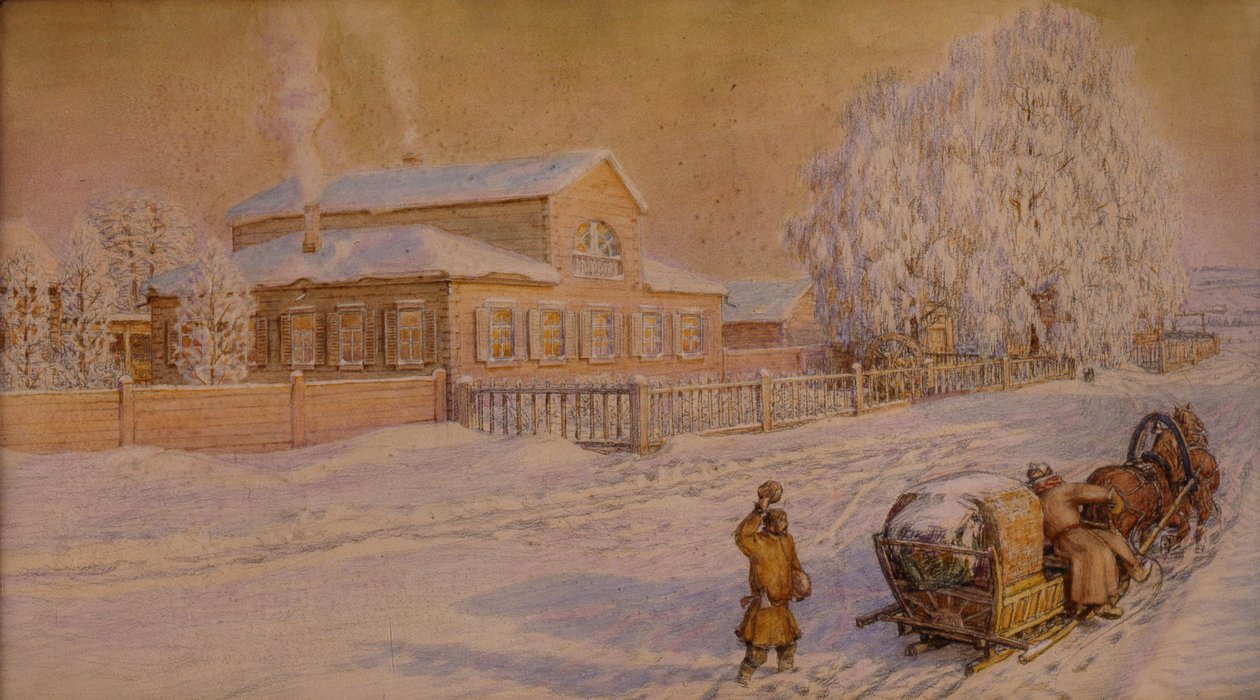 Notre maison à Ryabovo, 1918-1919 - Apollinari Mikhailovich Vasnetsov