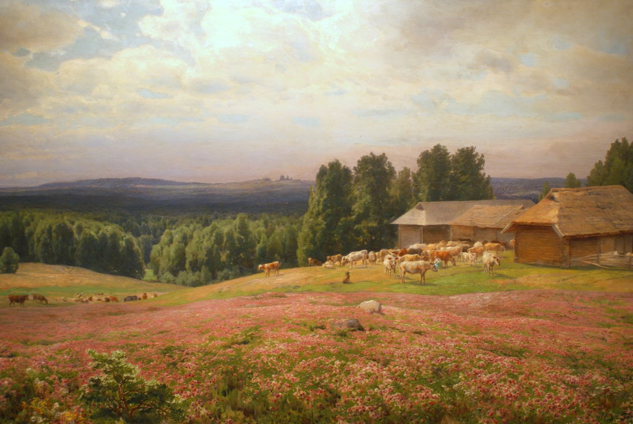 Trèfle en fleur. Matériaux - Apollinary Goravsky